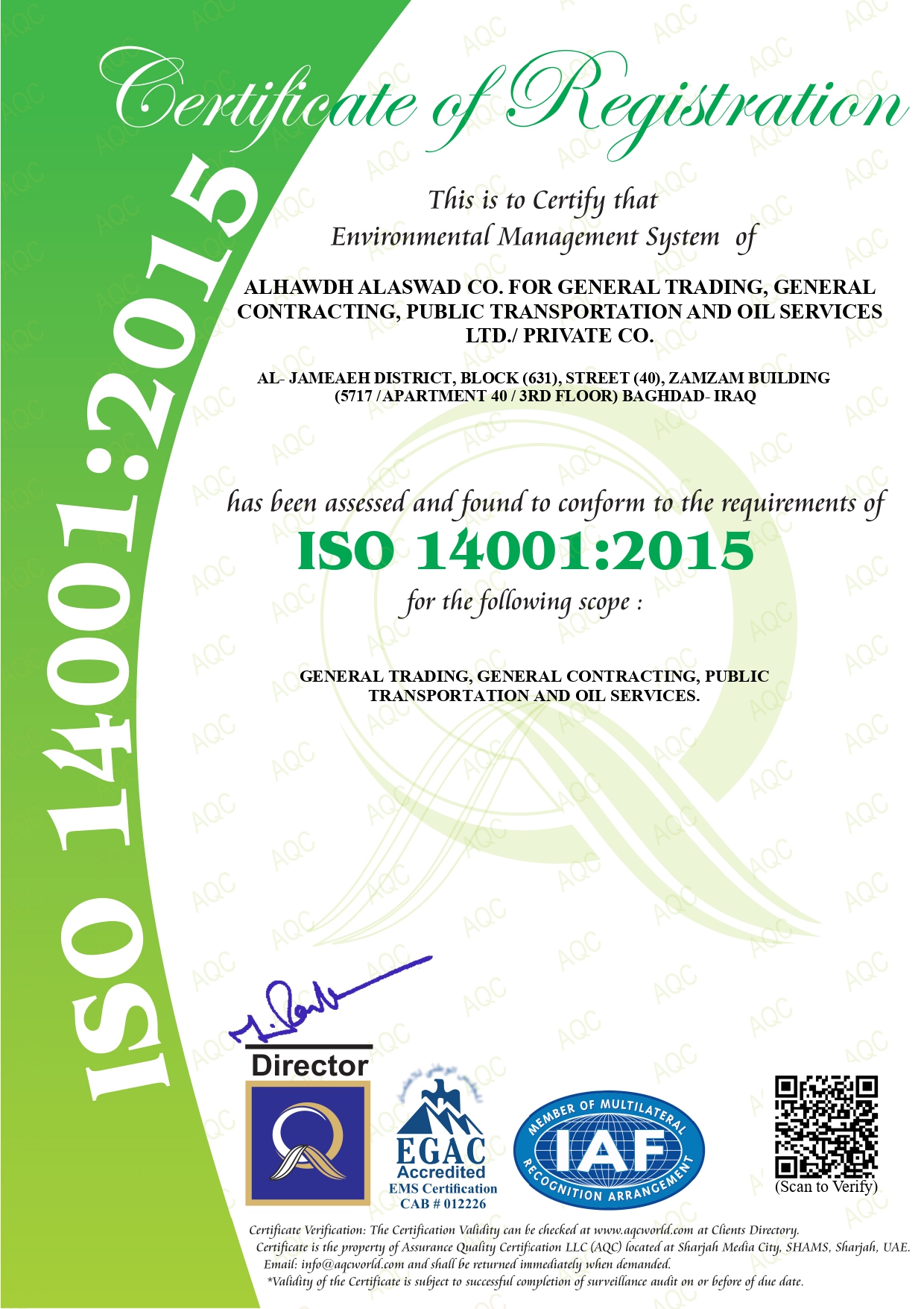 ISO 14001 Certification